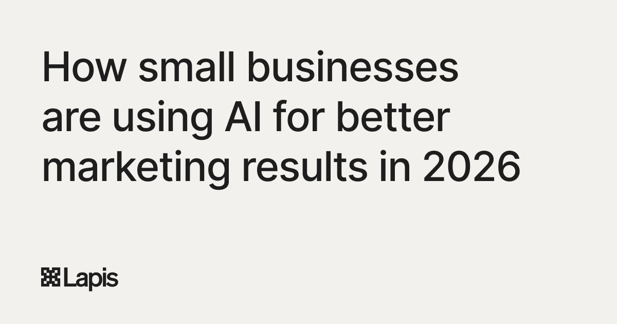 How Small Businesses Are Using AI for Better Marketing Results in 2026 ...