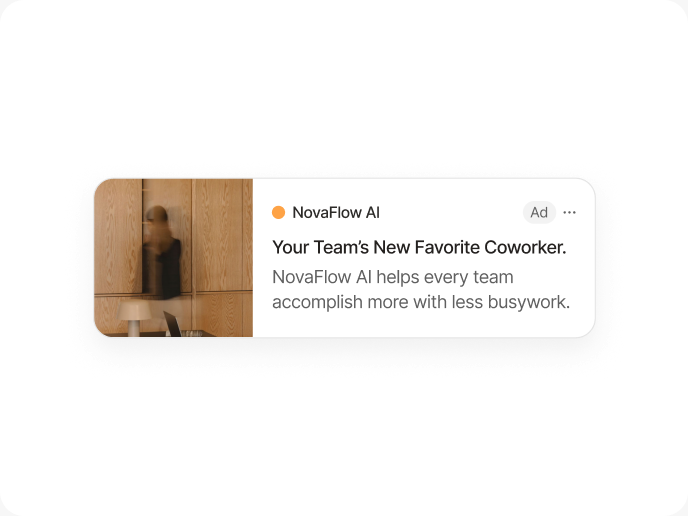 See the ad inside the conversation feature illustration
