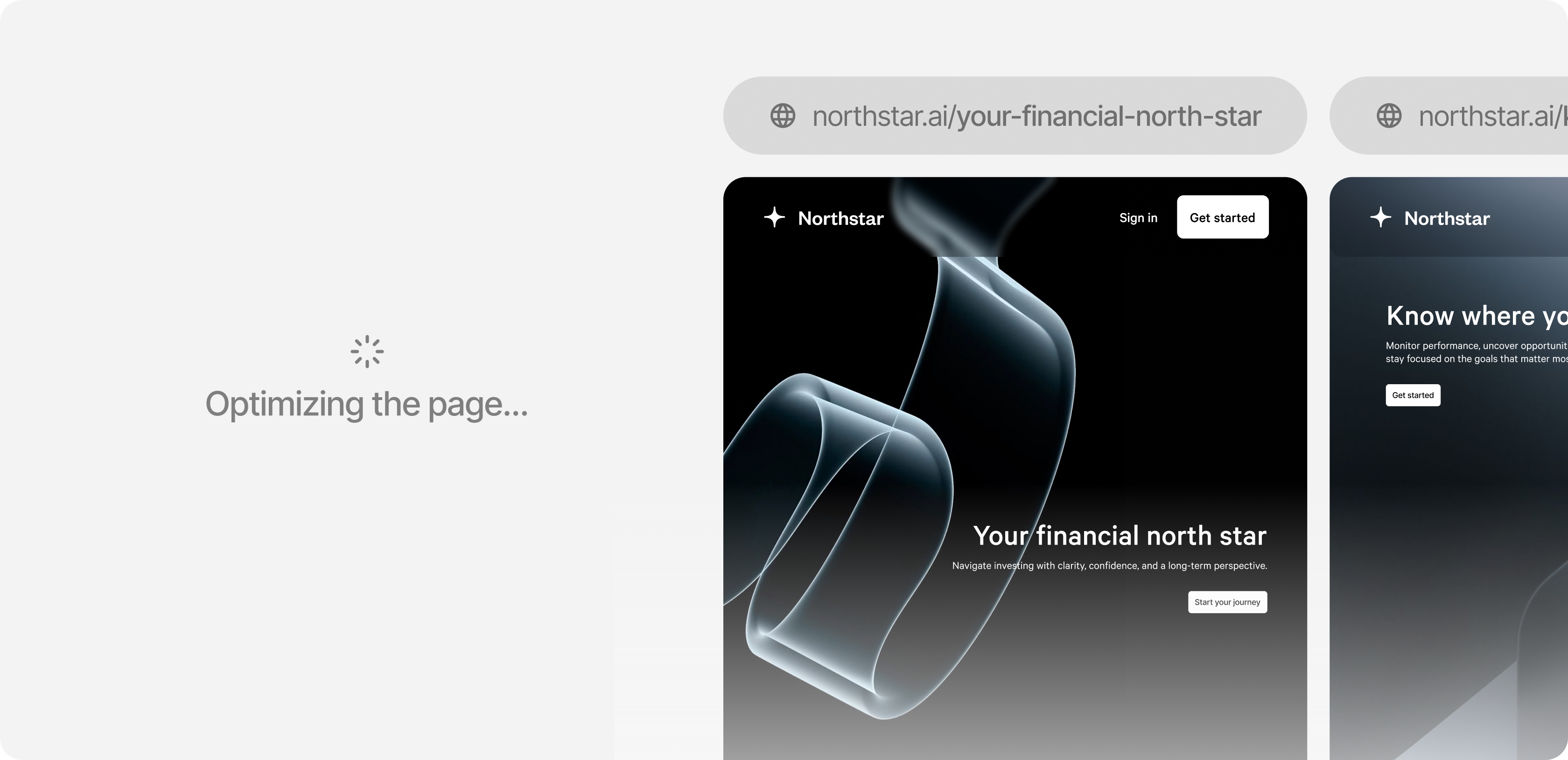A matched landing page for every campaign feature illustration